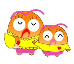 Lucky owl family sticker #1280510