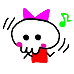 skull girl and black cat