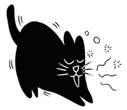 NumNim The Black-Fat Cat sticker #1281659