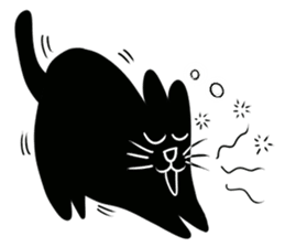 NumNim The Black-Fat Cat sticker #1281659