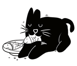NumNim The Black-Fat Cat sticker #1281661