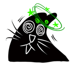 NumNim The Black-Fat Cat sticker #1281666