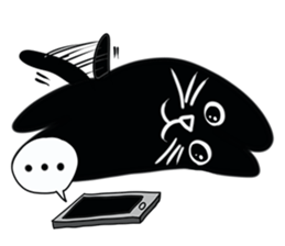 NumNim The Black-Fat Cat sticker #1281668