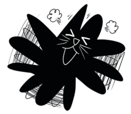 NumNim The Black-Fat Cat sticker #1281669