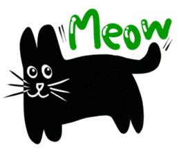 NumNim The Black-Fat Cat sticker #1281670