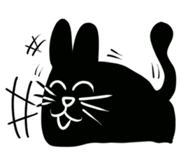 NumNim The Black-Fat Cat sticker #1281671