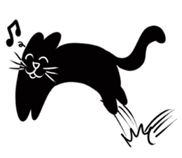 NumNim The Black-Fat Cat sticker #1281673