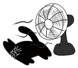 NumNim The Black-Fat Cat sticker #1281675