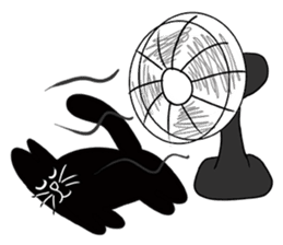 NumNim The Black-Fat Cat sticker #1281675