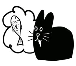 NumNim The Black-Fat Cat sticker #1281677