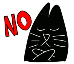 NumNim The Black-Fat Cat sticker #1281680