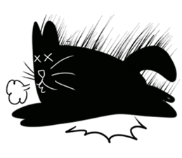 NumNim The Black-Fat Cat sticker #1281684