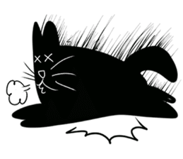 NumNim The Black-Fat Cat sticker #1281684
