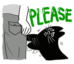 NumNim The Black-Fat Cat sticker #1281686