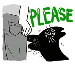 NumNim The Black-Fat Cat sticker #1281686