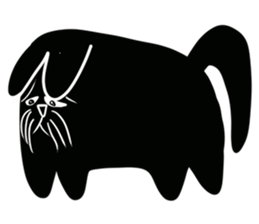 NumNim The Black-Fat Cat sticker #1281692