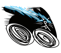 NumNim The Black-Fat Cat sticker #1281696