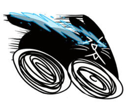 NumNim The Black-Fat Cat sticker #1281696