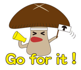 shiitake mushroom sticker #1281821