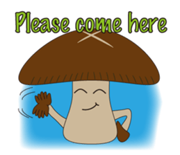 shiitake mushroom sticker #1281822