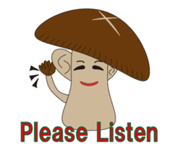 shiitake mushroom sticker #1281823