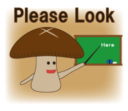 shiitake mushroom sticker #1281825