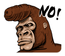 James The Gorilla sticker #1282379