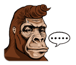 James The Gorilla sticker #1282380