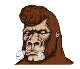 James The Gorilla sticker #1282387