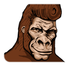 James The Gorilla sticker #1282390