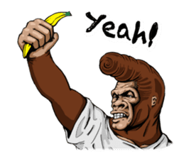 James The Gorilla sticker #1282393
