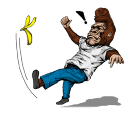 James The Gorilla sticker #1282394