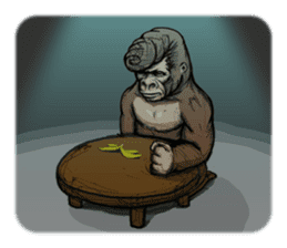 James The Gorilla sticker #1282395