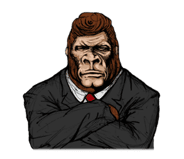James The Gorilla sticker #1282400
