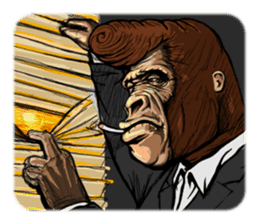 James The Gorilla sticker #1282402