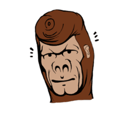 James The Gorilla sticker #1282403