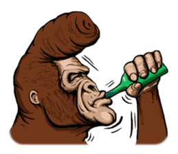 James The Gorilla sticker #1282409