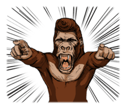 James The Gorilla sticker #1282410