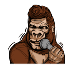 James The Gorilla sticker #1282411