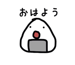 Feelings of rice balls sticker #1282517