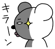 A white of the eye bear sticker #1282932