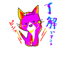 pink cat - hachiware sticker #1283389