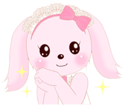 The maid of a pink rabbit.  ~English ver sticker #1283513