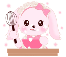The maid of a pink rabbit.  ~English ver sticker #1283536
