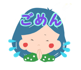 colorful girls sticker sticker #1284181