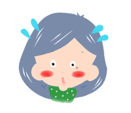 colorful girls sticker sticker #1284190