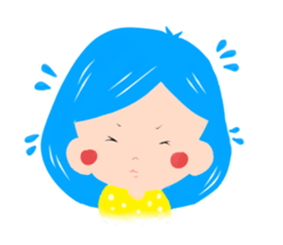 colorful girls sticker sticker #1284195