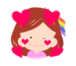 colorful girls sticker sticker #1284207