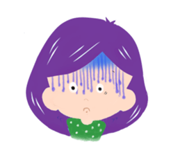 colorful girls sticker sticker #1284213