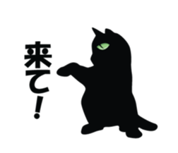 Moody person KURO-chan sticker #1284226